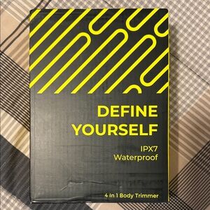 IPX7 Waterproof Body Trimmer - Black and Yellow